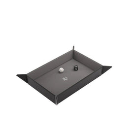 Gamegenic - Dice Tray - Magnetic Rectangular Gray & Black 279mm x 209mm Reversible