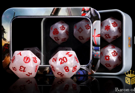 Baron of Dice - Infinity: JSA - Shindenbutai Sectorial White Official Dice Set
