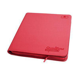 Ultimate Guard - 12-Pocket QuadRow ZipFolio XenoSkin - Red 480 Capacity