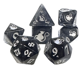 Black Oak - Kitty Clacks: Smokey RPG Dice Set