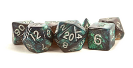 Fanroll - Stardust: Grey with Silver Numbers RPG Set
