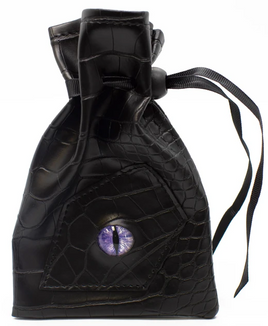 Old School Dice - Dragon Eye Dice Bag - Black Dragon