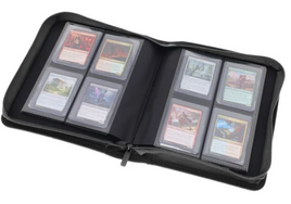 BCW - 4-Pocket Toploader Zippered Binder - Black 160 Capacity
