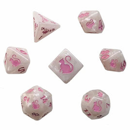 Black Oak - Dice - Kitty Clacks: Marie 7-Dice RPG Set