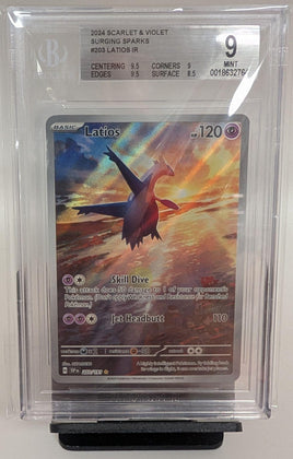 Graded Card - Pokemon - Latios #203 IR Beckett 9 MINT