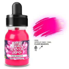 Green Stuff World - Acrylic Inks: Fluorescent Magenta
