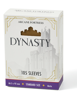 Arcane Fortress - Dynasty Desert Gold Matte Sleeves 105 Count