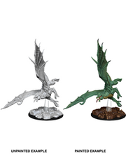 Load image into Gallery viewer, D&amp;D - Nolzur&#39;s Marvelous Miniatures - Young Green Dragon Unpainted Mini