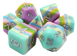 Old School Dice - Gradients: Easter Egg Hunt RPG Dice Set