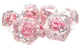 Old School Dice - Animal Kingdom: Cat - Purrfect Pink RPG Dice Set