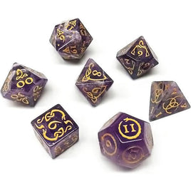 Level Up Dice - Draconic Amethyst 7-Dice RPG Set