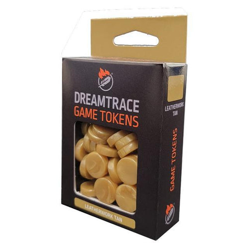 Dreamtrace Game Tokens - Leatherwork Tan 40ct
