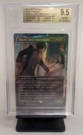 Graded Magic the Gathering - Squall, SeeD Mercenary #0002 Foil Promo Beckett 9.5 GEM MINT