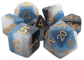 Old School Dice - Gradients: Dark of Night RPG Dice Set