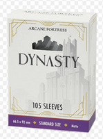 Arcane Fortress - Dynasty Frosted Silver Matte Sleeves 105 Count