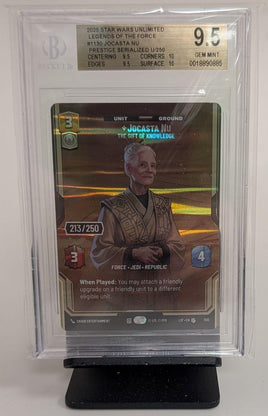 Graded Star Wars Unlimited - Jocasta Nu #1130 SERIALIZED Beckett 9.5 GEM MINT