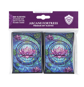 Arcane Fortress - Standard Art Sleeves - Stained Glass Blossom Grace 100ct