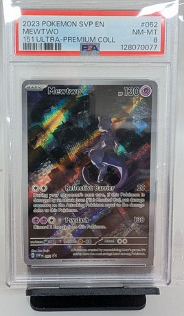 Graded Card - Pokemon - Mewtwo #052 Black Star Promo PSA 8 NM-MT