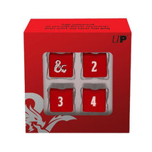 Load image into Gallery viewer, Ultra Pro - Dice - D&amp;D Heavy Metal 4d6 - Red &amp; White