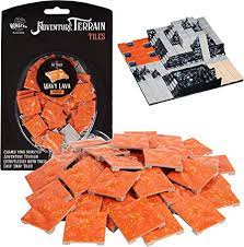 Monster Adventure Terrain - Painted - Wavy Lava - 50pc