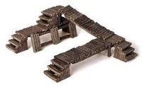 Monster Scenery - Bridges & Barricades Pre-painted Scenery Set