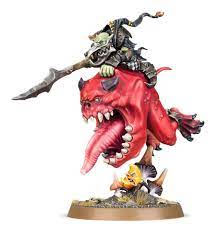 Warhammer AoS - Gloomspite Gitz - Loonboss on Giant Cave Squig