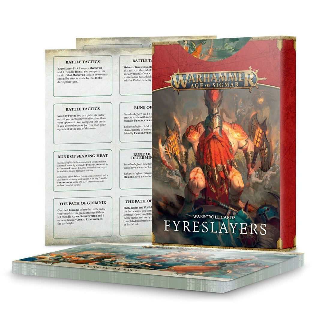 Warhammer AoS - Warscroll Cards - Fyreslayers