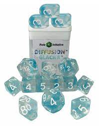 Role 4 Initiative - Dice - Diffusion - Glacier - 15ct