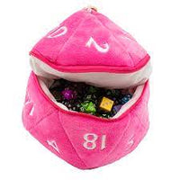 Ultra Pro - Plush - D&D d20 Dice Bag - Hot Pink & White