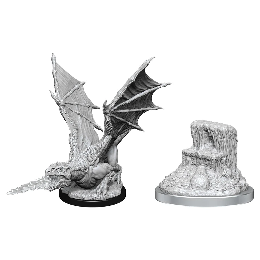 D&D - Marvelous Miniatures - White Dragon Wyrmling
