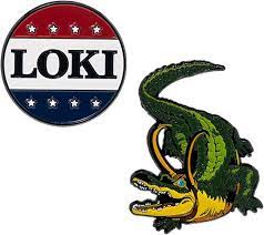 Entertainment Earth Exclusives - Marvel Pins - Loki for President & Loki Alligator