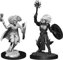 Load image into Gallery viewer, D&amp;D - Nolzur&#39;s Marvelous Miniatures - Male Changeling Cleric Unpainted Minis 2pc