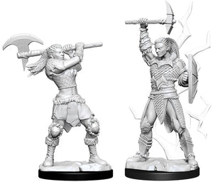 WizKids - D&D Nolzur's Marvelous Miniatures 73834 - Female Goliath Barbarian