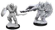 Load image into Gallery viewer, D&amp;D - Nolzur&#39;s Marvelous Miniatures - Male Dragonborn Fighter Unpainted 2 pc