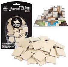 Monster Adventure Tiles - Painted - Limestone - 50pc