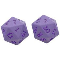 Ultra Pro - Dice - Vivid Heavy Metal Dice 2ea D20 Purple