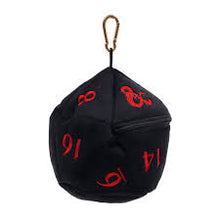 Load image into Gallery viewer, Ultra Pro - Plush - D&amp;D d20 Dice Bag - Black &amp; Red