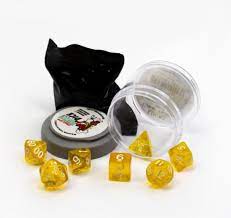 Pizza Dungeon - Dice - Lucky - Clear Yellow