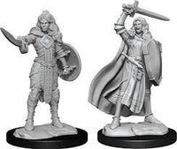 WizKids - Pathfinder Battles Deep Cuts - Female Human Champion Unpainted Minis 2pc