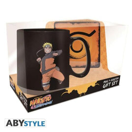 NARUTO SHIPPUDEN CLONE JUTSU MAGIC MUG AND COASTER SET