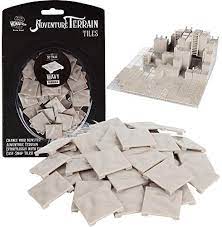 Monster Adventure Terrain - Unpainted - Wavy Tiles - 50pc