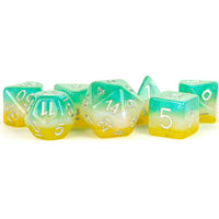 Metallic Dice Games - Dice - 7pc Layered Stardust Tropics Set