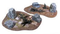 Monster Scenery - Broken Ground Pre-painted Scenery Set