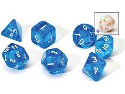 Sirius - Dice - 7ct - Blue Translucent