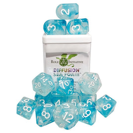 Roll 4 Initiative - Dice - Diffusion - Sea Foam - 15ct