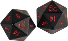 Load image into Gallery viewer, Ultra Pro - Dice - D&amp;D Heavy Metal 2d20 - Black &amp; Red