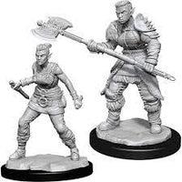 WizKids 90145 - D&D Nolzur's Marvelous Miniatures - Female Orc Barbarian