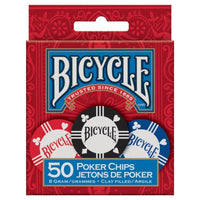 USPCC - Poker Chips - Bicycle Clay Filled 8 Gram 50 ct