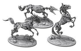 Pathfinder Battles - Deep Cuts - Skeletal Horse Unpainted Mini
