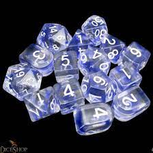 Roll 4 Initiative - Dice - Diffusion - Sapphire - 15ct